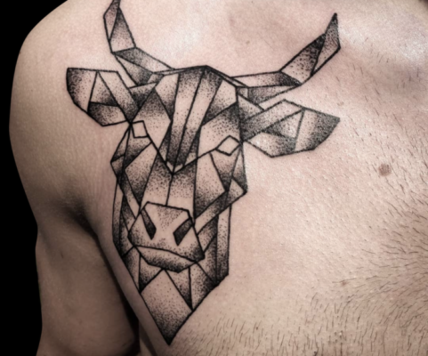 Tattoo uploaded by Jennifer R Donnelly • Taurus tattoo by daf_tattoo  #daftattoo #taurus #zodiac #astrology #horoscope • Tattoodo